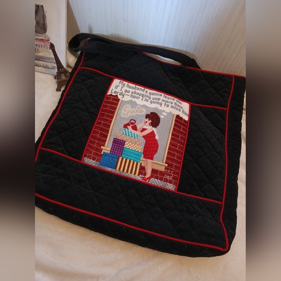 Rare vintage velvet year 2002 tote bag - Picture 6 of 8